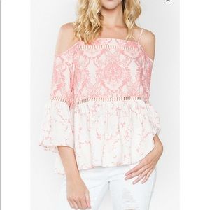 NWT Sugar + Lips Off The Shoulder Blouse